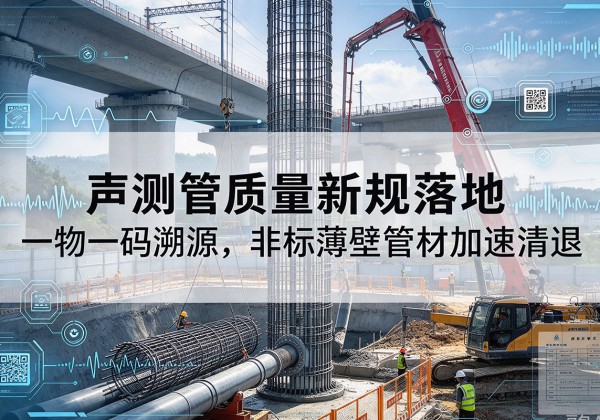 舟曲声测管质量新规落地，一物一码溯源，非标薄壁管材加速清退